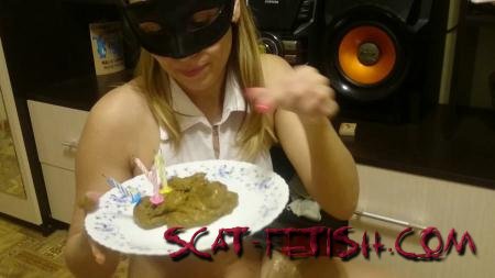 Extreme Scat (Brown wife) Cake of shit [FullHD 1080p] Smearing, Solo