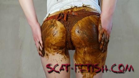 Panty Scat (Anna Coprofield) Orange Panties [FullHD 1080p] Panties, Poop Videos