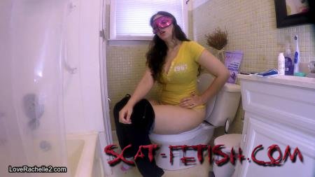 Toilet Slavery (LoveRachelle2) Shove Your Face Down My Toilet [FullHD 1080p] Shitting Girls, Solo