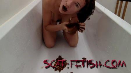 Kaviar Scat (nastymarianne) Dirty time bathtub [HD 720p] Big pile, New scat