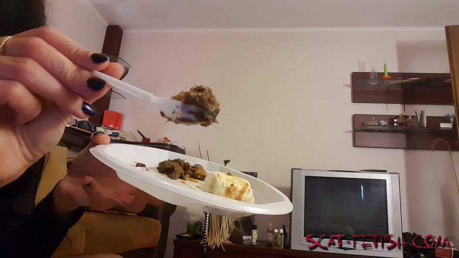 Eating Scat (Antonella) Banana & kaviar for you [FullHD 1080p] Scat, Solo