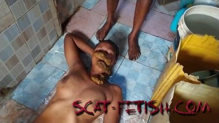 Toilet Slavery (ShitGirls) A Nice, Quick But Huge, Soft Shit Outside In Nigeria [FullHD 1080p] LezDom, IR