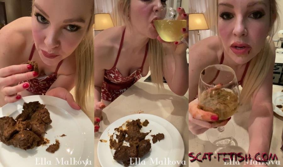CassieScatStore.com (Ella Malova) Scat Ella - Eating drinking Scat, Pee and Vomit [UltraHD 2K] Scat, Vomit