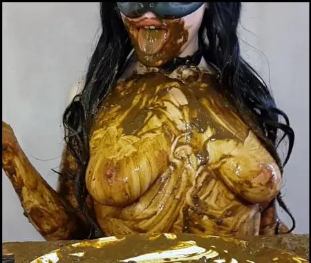Poop Videos (Anna Coprofield) Anna’s Private Dinner Vol.2 / 3 Saved and 1 Fresh Shit – PART 4 [FullHD 1080p] Smearing, Scat Solo