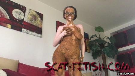 Scat Porn (JosslynKane) Dancing full of shit [FullHD 1080p] Solo Scat, Dirty Anal