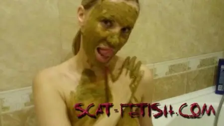 Amateur Shit (Brown wife) Two kinds of shit at once [FullHD 1080p] Boobs Scat, Solo