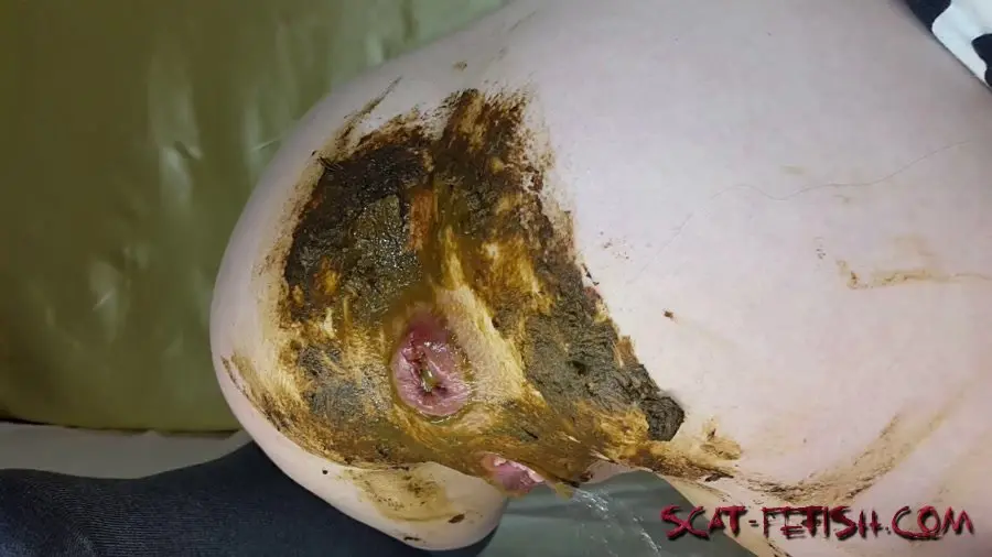 Panty Scat (Anna Coprofield) White Panties, Black Toy [FullHD 1080p] Solo, Dildo