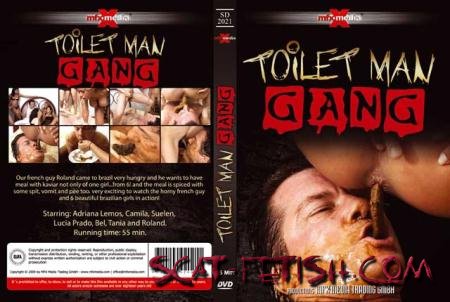 MFX Media (Adriana, Camila, Suelen, Lucia, Bel, Tania and Roland) [SD-2021] - Toilet Man Gang [DVDRip] Domination, Femdom
