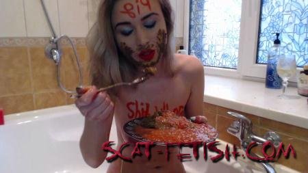 ScatShop.com (DirtyLena (AssyLena, Lena)) Poo Eating and Vomiting [FullHD 1080p] Vomit, Solo