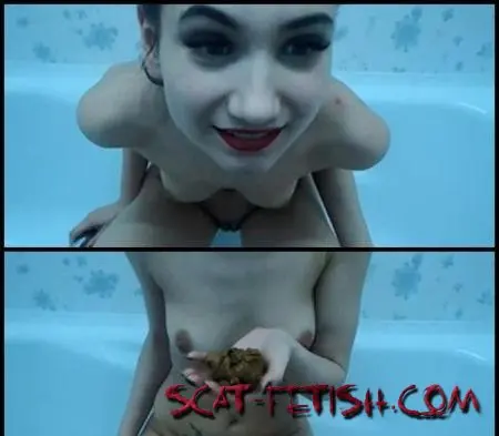 Solo Scat (Dirty cam girls) Russian girl shit play in bath [SD] Teen, Pooping Girls