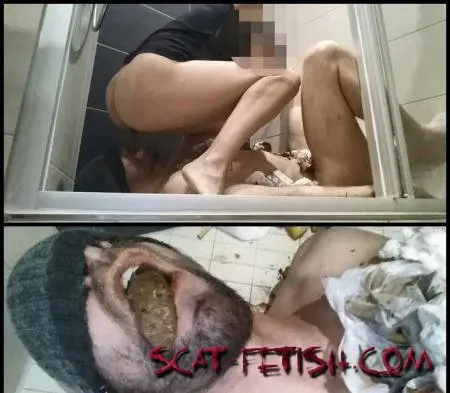 Scatting (Femdom Scat) Slavepig sucks condoms and eat my shit [FullHD 1080p] Humiliation, Toilet Slavery
