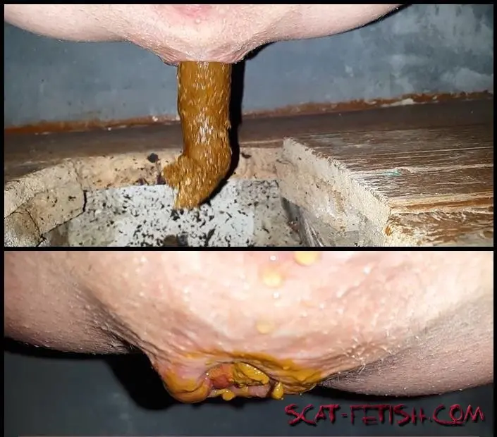 Solo Scat (Anna Coprofield) Outdoor Village Toilet 5 Shit Compilation [FullHD 1080p] Big Pile, Amateur