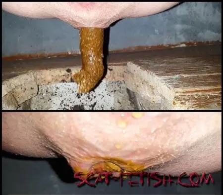 Solo Scat (Anna Coprofield) Outdoor Village Toilet 5 Shit Compilation [FullHD 1080p] Big Pile, Amateur