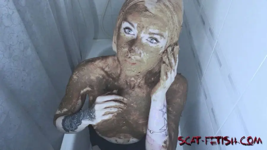 Scatology (DirtyBetty) AMAZING Scat Play Full Smearing and Sucking [HD 720p] Solo, Teen