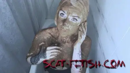 Scatology (DirtyBetty) AMAZING Scat Play Full Smearing and Sucking [HD 720p] Solo, Teen