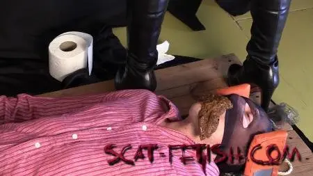 Toilet Slavery (Princess Mia) Princess Mia is having fun with her slave. The cute sexy girl plays at the camera with Princess Mia and toilet slave [FullHD 1080p] Femdom, Shitting