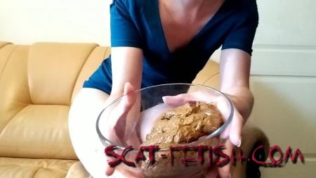 Scat Video (nastygirl) Pooping and playing on leather sofa [FullHD 1080p] Poop, Solo