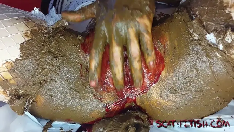 Solo Scat (Anna Coprofield) Shit and Blood Vol.6 Filled Pussy Part 2 [FullHD 1080p] Defecation, Solo