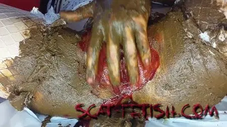 Solo Scat (Anna Coprofield) Shit and Blood Vol.6 Filled Pussy Part 2 [FullHD 1080p] Defecation, Solo
