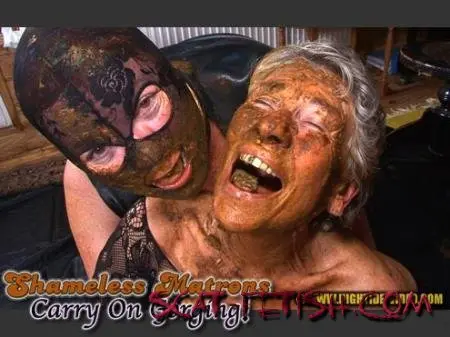 Hightide-Video (Angelina, Linda, Sunny, 3 males) SHAMELESS MATRONS - CARRY ON GORGING! [HD 720p] Scatology, Blowjob, Mature