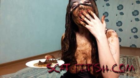 Eating Shit (ScatLina) My hair is in shit [FullHD 1080p] Defecation, Solo, Young