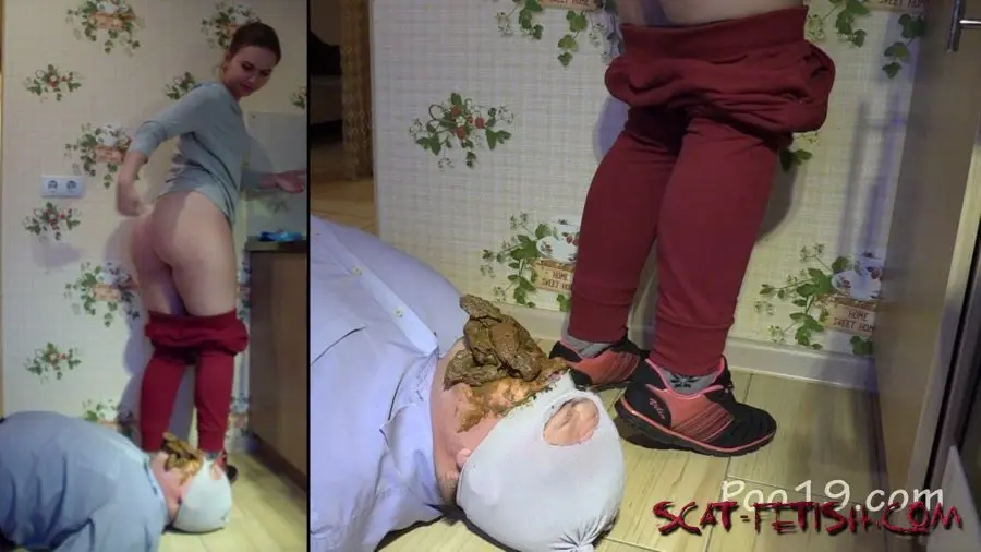 Femdom Scat (MilanaSmelly) Lick the crap off the shoe [HD 720p] Group, Humiliation