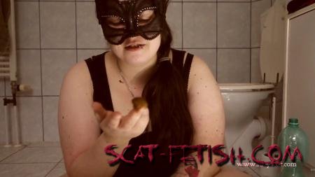 Solo Scat (LucyScat) First time swallowing soft poo [FullHD 1080p] Scatting, BBW