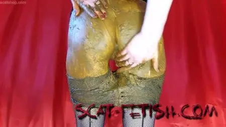 Shit In Pantyhose (Anna Coprofield) I will Ruin these Beautiful Tights Anyway Part 2 [FullHD 1080p] Scatology, Solo