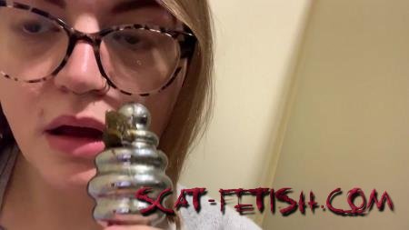 Scatting (worthlessholes) Eating shit from plug and edging [FullHD 1080p] Toys, Teen
