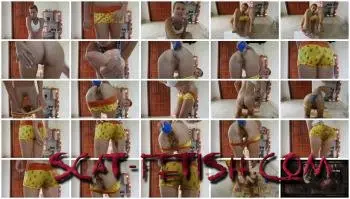 Solo Scat (MissAnja) Super Filthy Cute Enema Pants [FullHD 1080p] Masturbation, Dildo Screenshot 1