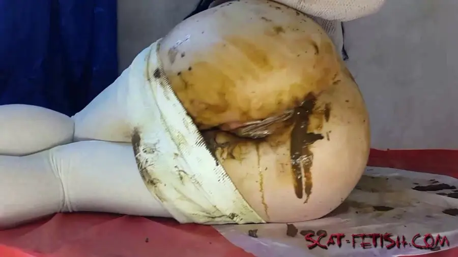 Panty Scat (Anna Coprofield) White Pants [FullHD 1080p] Defecation
