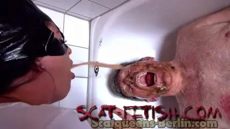Femdom (Scatqueens-Berlin) 2Big Piles Shit for the Pig3 [HD 720p] Toilet Slavery