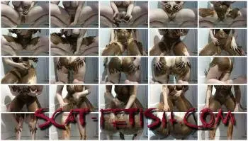 Defecation (ChubbiBunni) Happy and Smeary [HD 720p] Solo, Extreme Screenshot 1