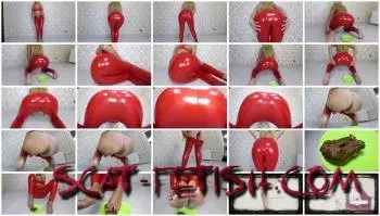 Defecation (scatdesire) Latex Shit Feet Smear [FullHD 1080p] Screenshot 1