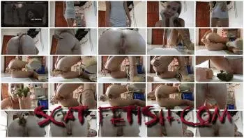 Kaviar Scat (MissAnja) Elegant Huge Green Poo [FullHD 1080p] Solo, Masturbation Screenshot 1