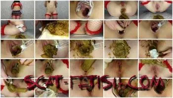 Solo Scat (Anna Coprofield) Inside Dirty Schoolgirl's Filled Pussy Part 1 [FullHD 1080p] Poop, Scat Screenshot 1