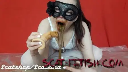 Shit Vomit (ScatLina) 4 shitty vomits [FullHD 1080p] Scat, Solo