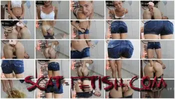 Jeans Pooping (MissAnja) Dirty Girlfriend Filthy Enema Farts In Jeans [FullHD 1080p] Enema, Solo Screenshot 1