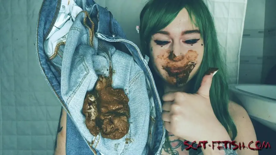 Shit in Jean (DirtyBetty) FREAKY scat panty pooping play [FullHD 1080p] Extreme, Solo, Teen