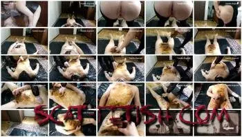 Femdom (Mistress) All in shit, satisfied toilet bitch [FullHD 1080p] Scat, Humiliation Screenshot 1