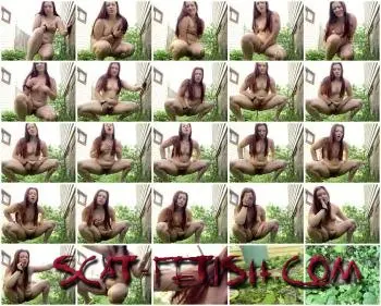 Outdoor Scat (Evakokoro) Absolutely desperate shit and piss while naked outside [FullHD 1080p] Scatology, Solo Screenshot 1