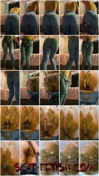 Jean Pooping (Sexandcandy18) Extreme jean accident [UltraHD 2K] Scatology, Solo Screenshot 1