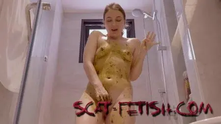 Smearing (LittleMissKinky) A kinky Orgasm [UltraHD 4K] Poop, Solo