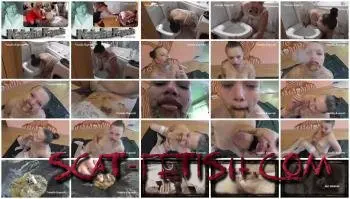Eating Shit (Mistress) Smoking after eated shit and licked toilet bowl [FullHD 1080p] Amateur, Solo Screenshot 1