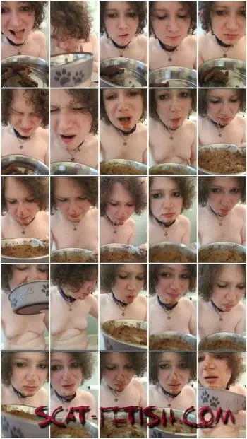 Eating (GoddessAndreea) Kinky slut eat own shit part 1 [UltraHD 2K] Defecation, Solo Screenshot 1