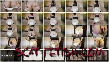Diapers (KatiePoo) Poop in to diapers [FullHD 1080p] Poop, Solo Screenshot 1