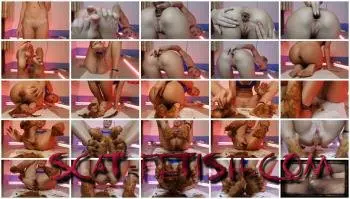 Amateur (MissAnja) Scat Feet/Anal Beads Play In Pink Shadow [FullHD 1080p] Foot, Solo, Shit Screenshot 1