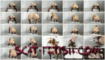 Defecation (LucyBelle) Huge doggy style shit and pressing back [FullHD 1080p] Shit Screenshot 1