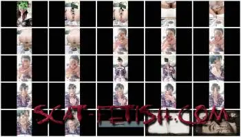 Defecation (Solo Scat) Chewing slut is doing ''Facial'' [FullHD 1080p] Eat Shit, Solo Screenshot 1