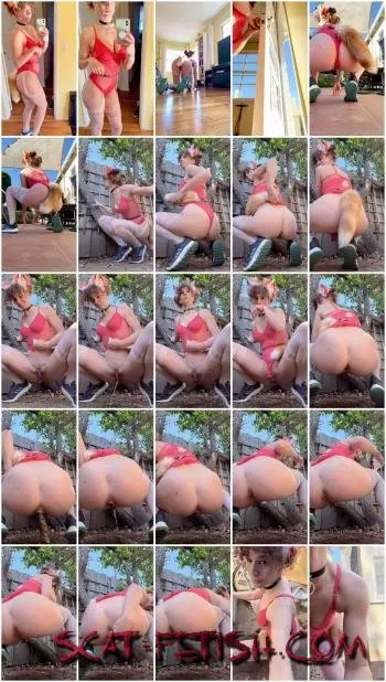 Outdoor (VibeWithMolly) Fox Pet Play Pee Scat Outside [UltraHD 2K] Extreme, Solo Screenshot 1